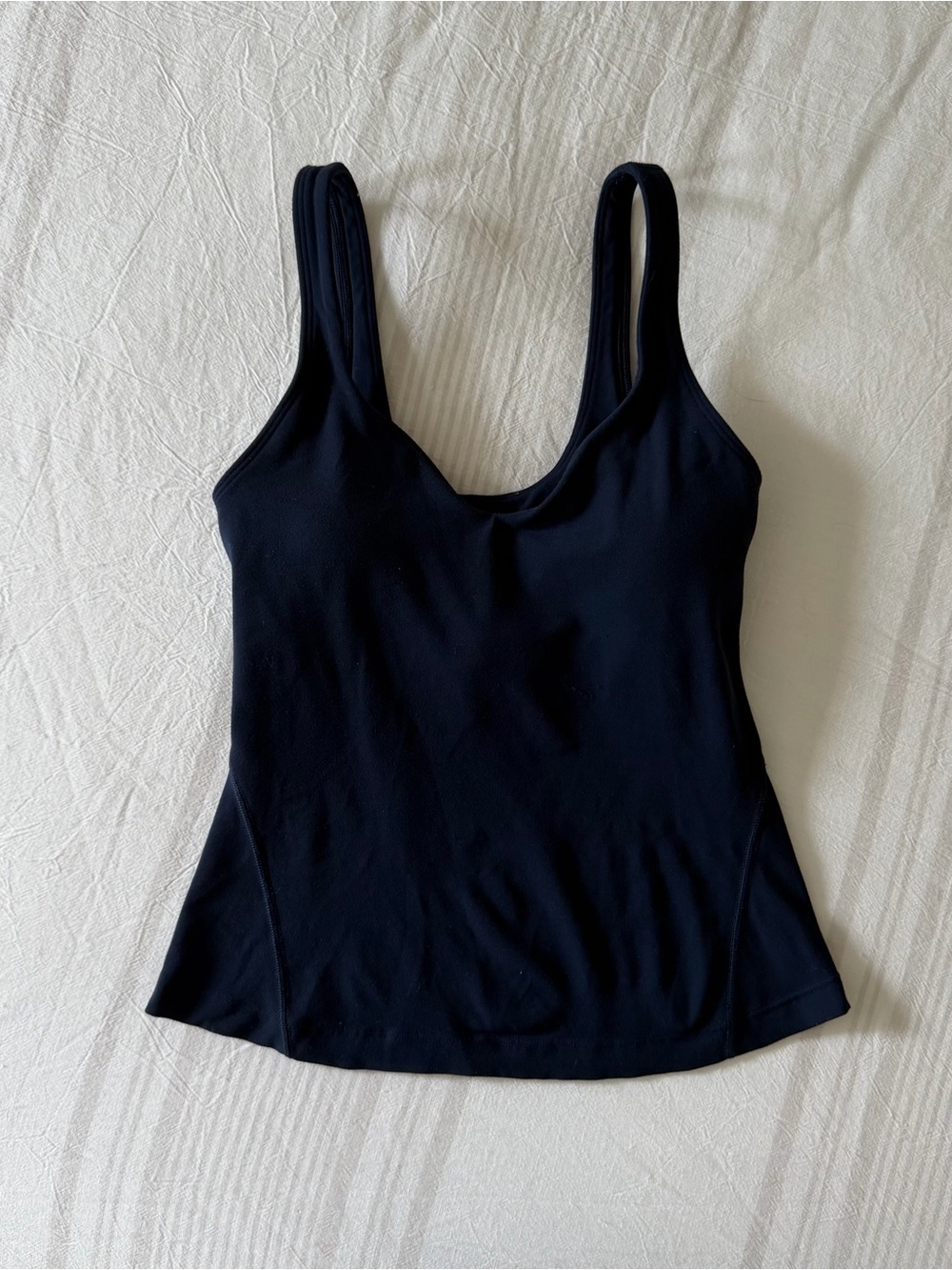 Lululemon Navy Blue Align Waist Length Built in Bra Tank Top